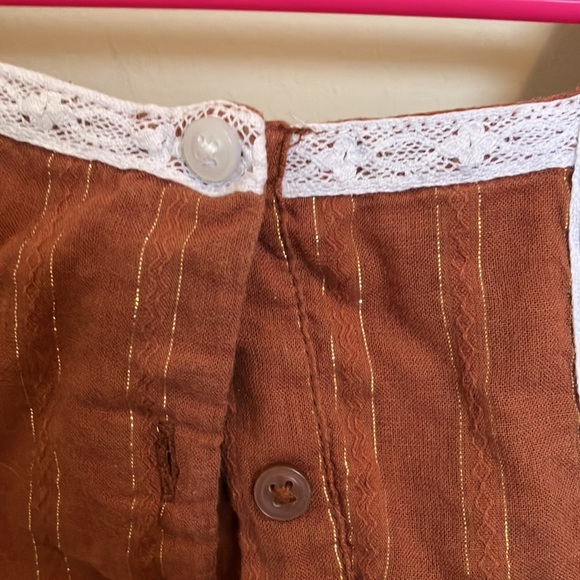 Janie and Jack brown with gold thread 2T dress - Picture 3 of 4